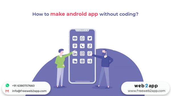 How to make android app without coding? | Freeweb2app image.