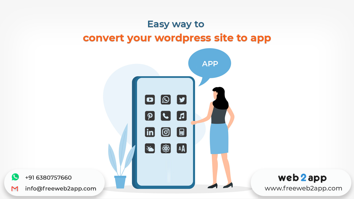 Easy Way to Convert Your Wordpress site to app - Freeweb2app