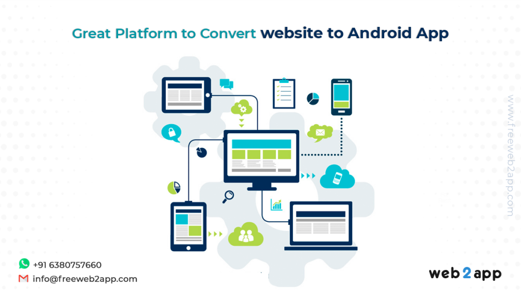 Great platform to convert website to android app freeweb2app