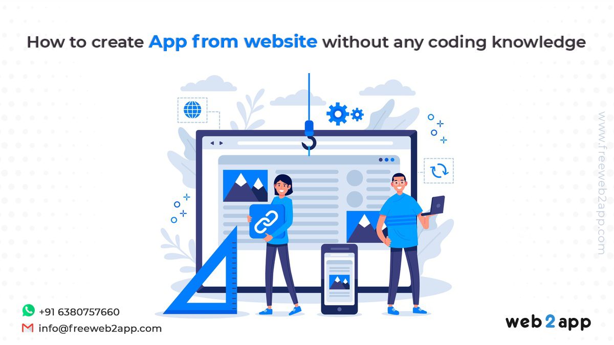 How to Create App From website without any coding knowledge