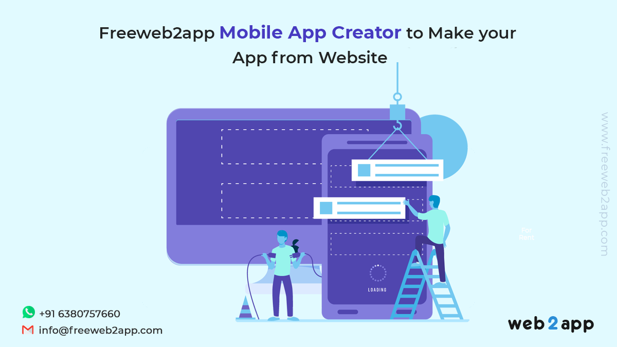 Freeweb2app Mobile App Creator to Make Your App From Website