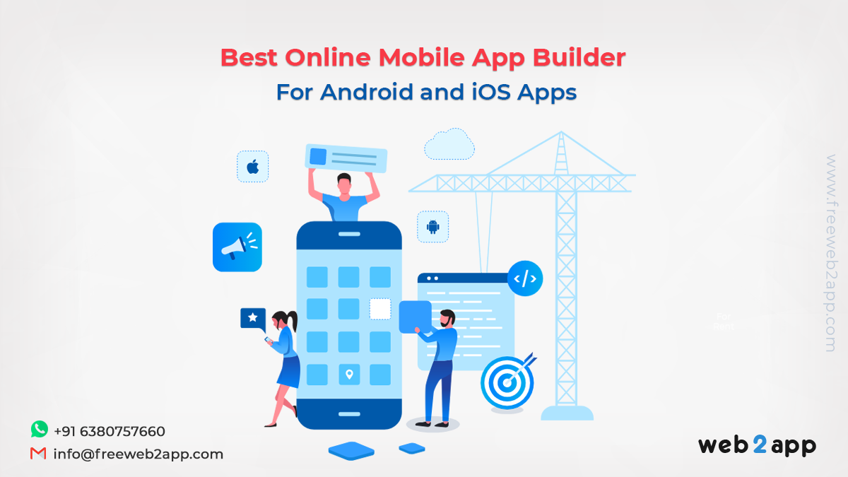 Best Online Mobile App Builder for Android and iOS Apps-Web2appz