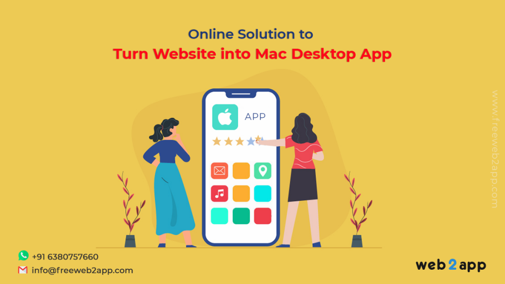 Online Solution to Turn Website into Mac Desktop App - Freeweb2app