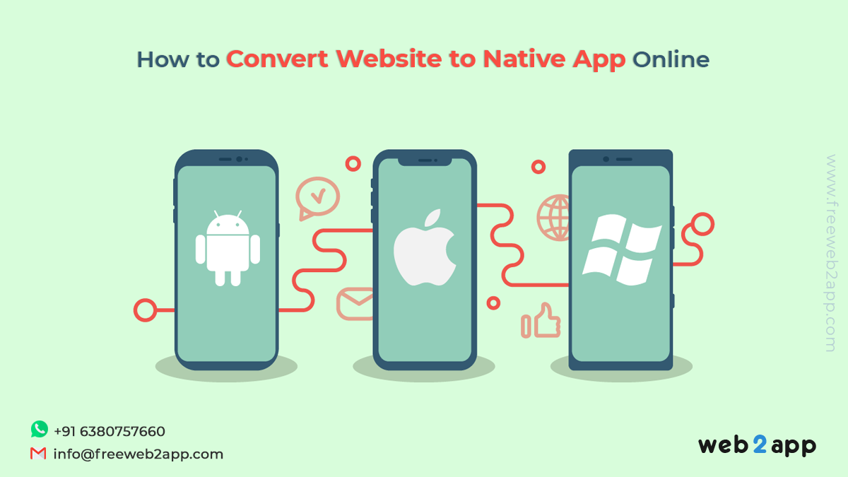 How to Convert Website to Native App Online - Freeweb2app