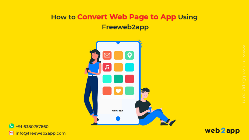 How to Convert Web Page to App Using Freeweb2app