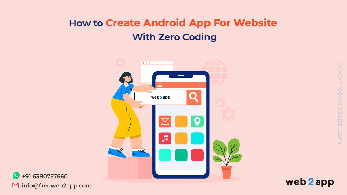 How to Create Android App For Website With Zero Coding - Freeweb2app
