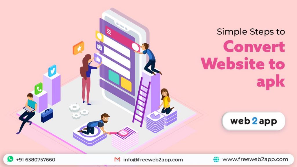 Simple Steps to Convert Website to apk - Freeweb2app